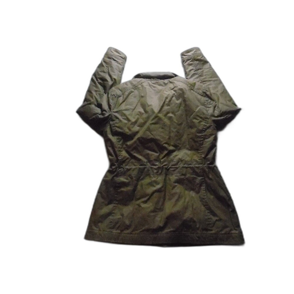 L.L.Bean Women's British Millerain Waxed Cotton Thinsulate Field Jacket Olive M - Picture 7 of 13